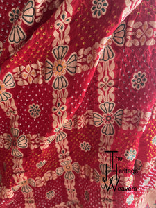 Pure Georgette Dupatta x Gharchola x Paithani Border x Rai Bandhej x Patola x Shade of Red