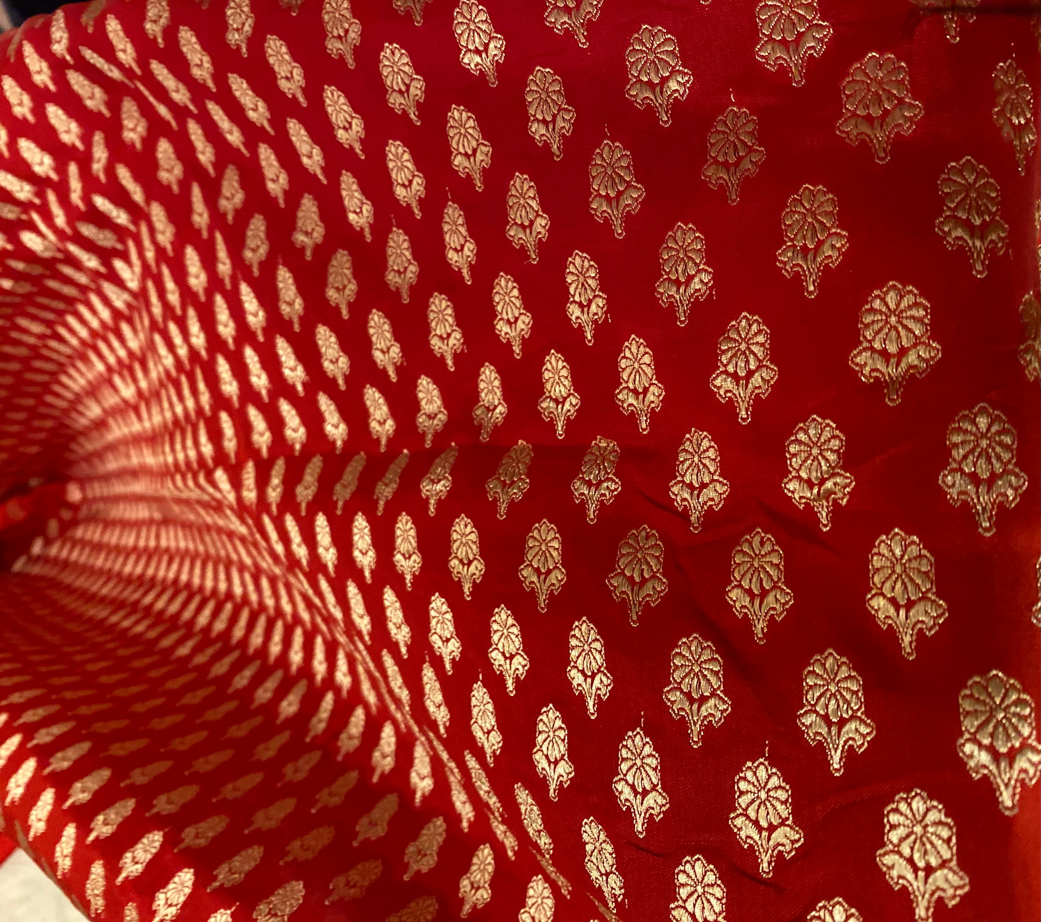 Pure Katan Silk x Banarasi x Red